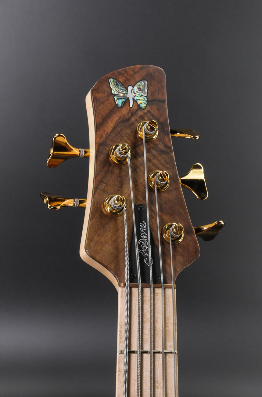 Fodera emperor elite best sale 5 walnut burl