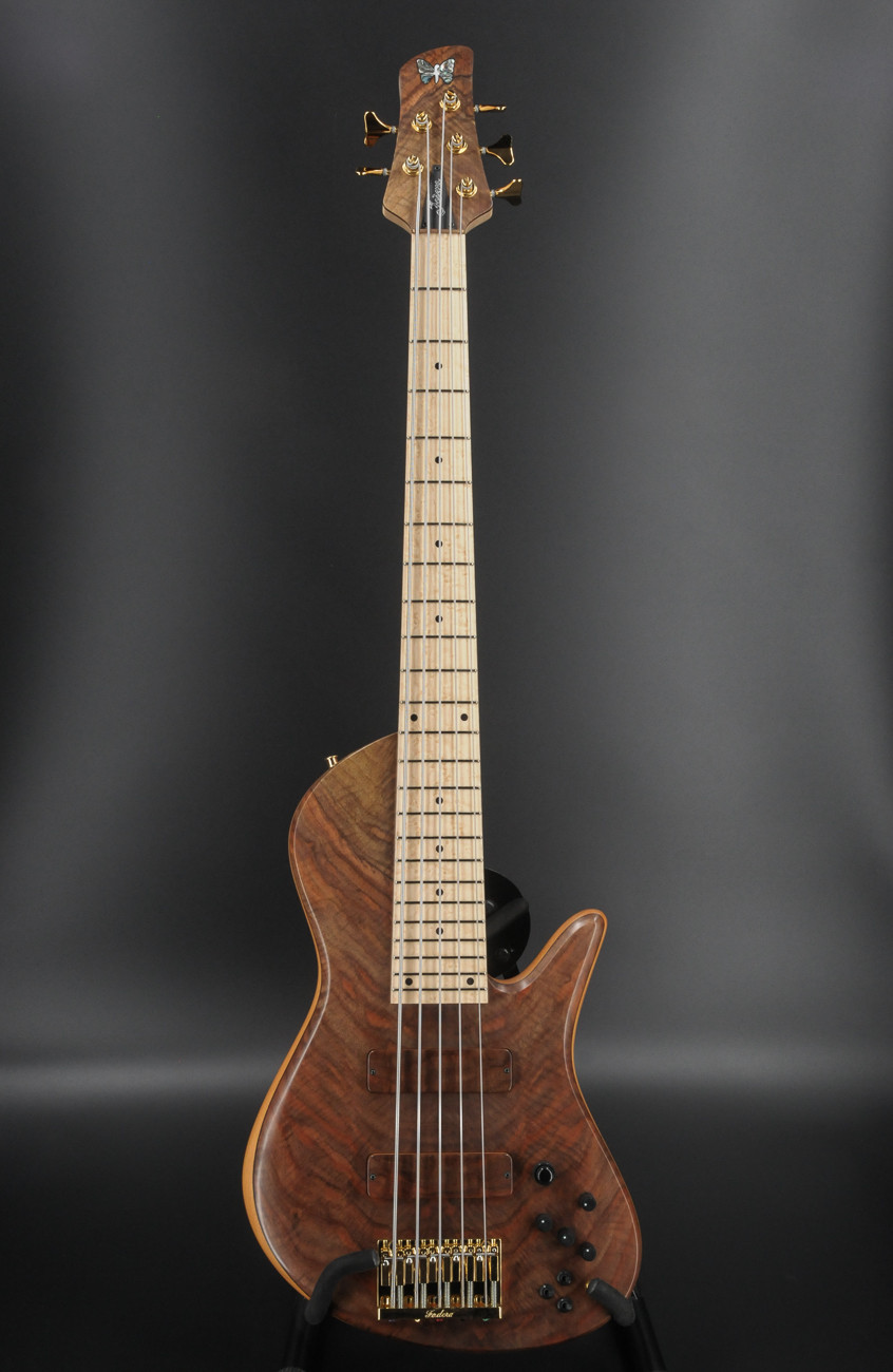 Fodera emperor elite shop 5 walnut burl