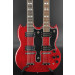 USED Epiphone G-1275 Double Neck SG - Cherry - Hardshell Case #0432
