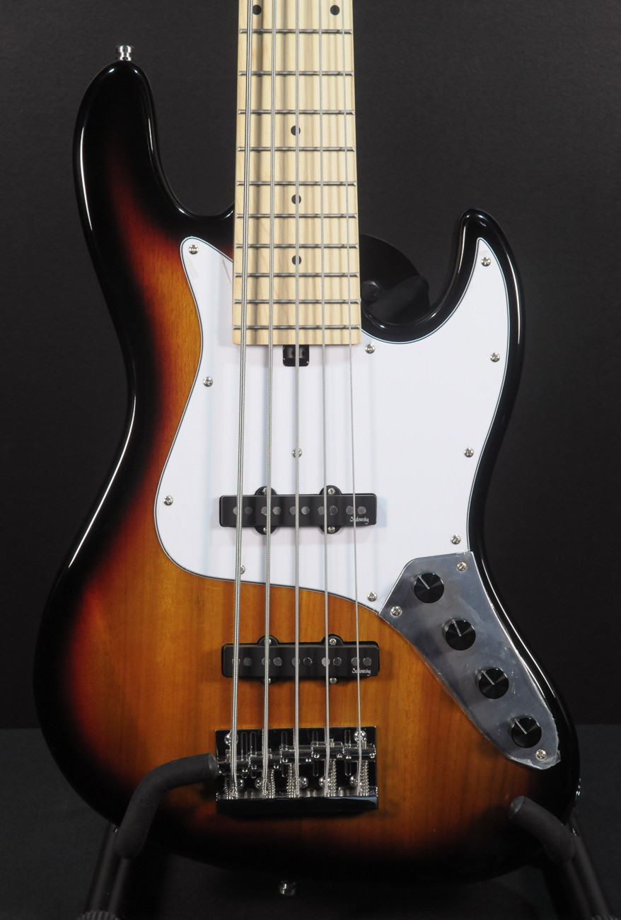 Sadowsky MetroExpress Vintage J/J Bass, Maple Fingerboard, 5-String - Tobacco Burst #2720