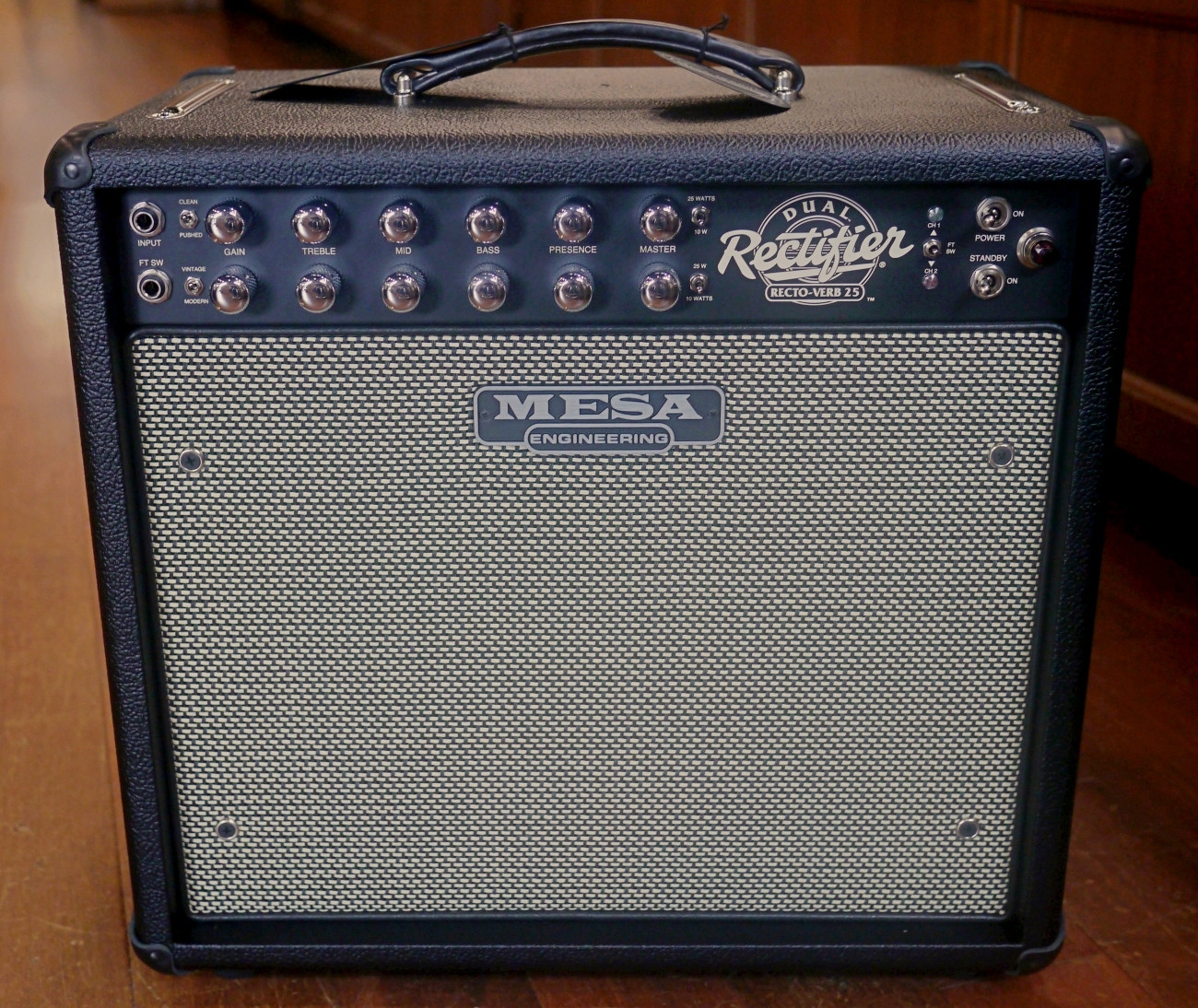 Mesa Boogie Recto-Verb 25 1x12 Guitar Combo Amp, Black Vinyl Black/Cream Grill