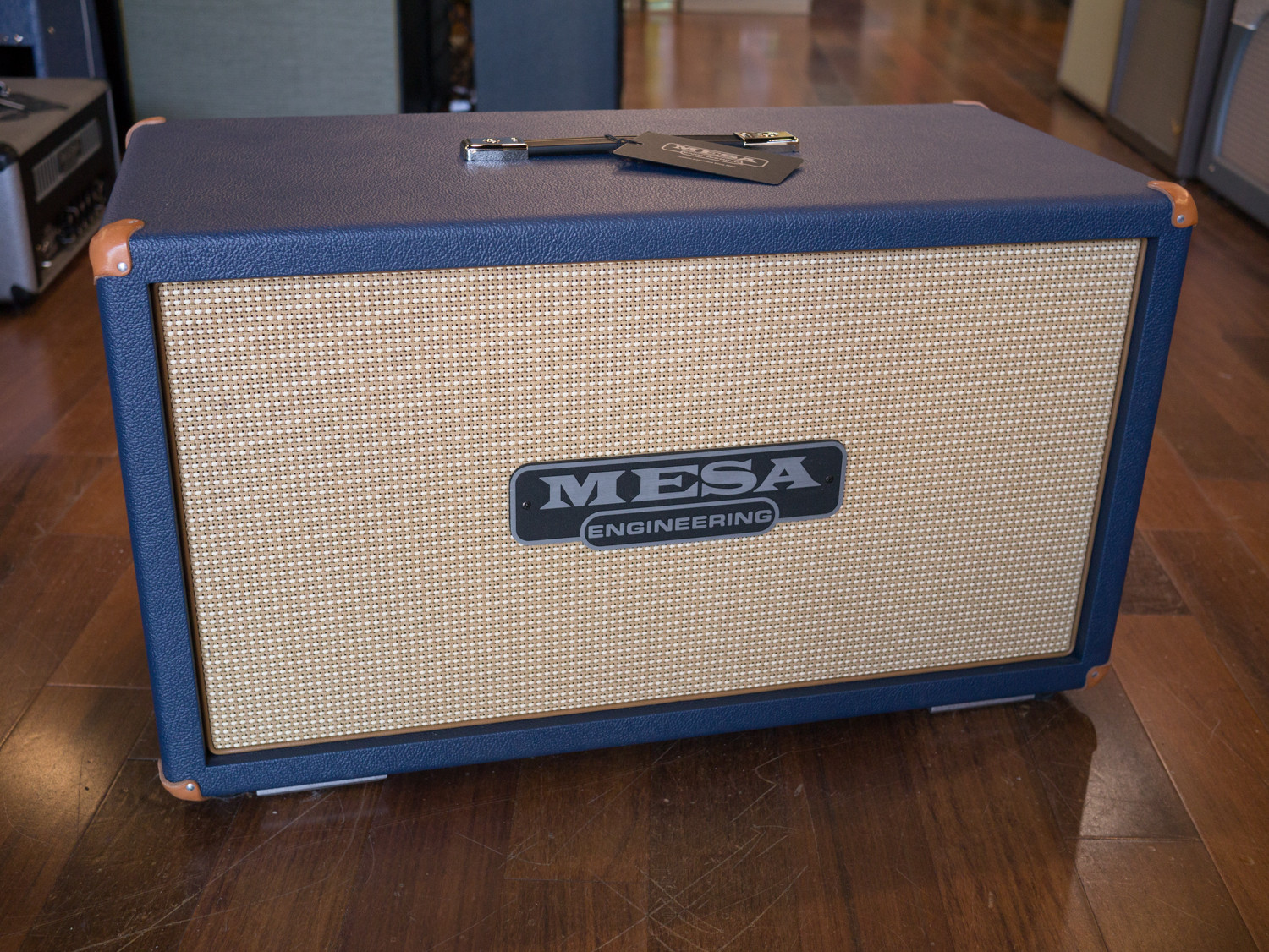 Mesa/Boogie 2X12 Horizontal Rectifier Cabinet - Blue Bronco w/ Tan Grill