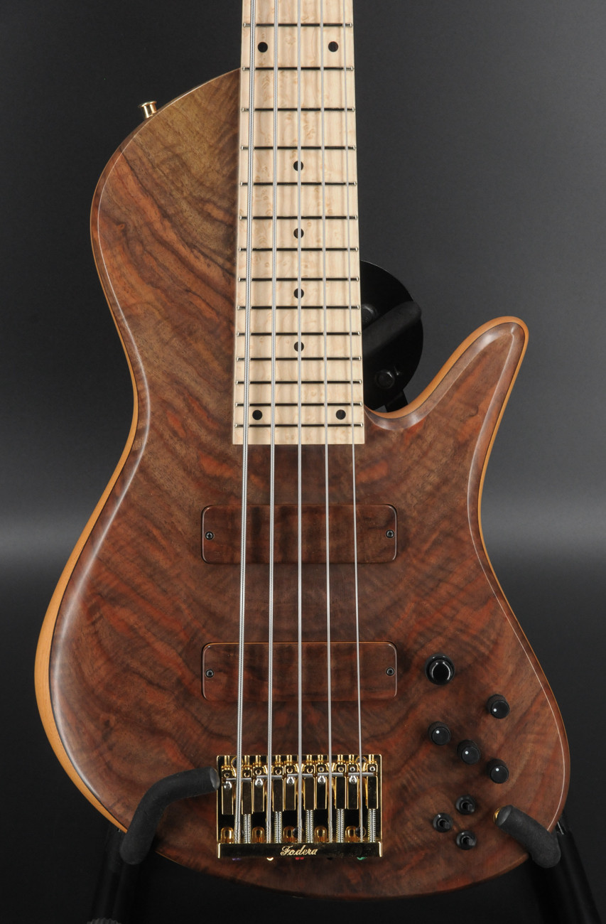 Fodera Walnut Burl Emperor II 5 Elite #02N2