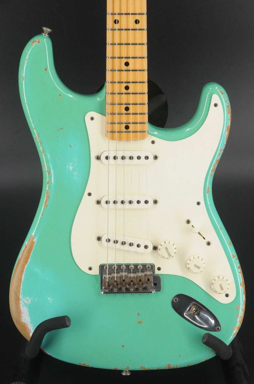 USED Fender Custom Shop Wildwood 10 1956 Stratocaster Faded Sea Foam Green