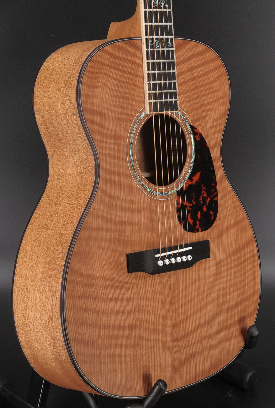 Larrivee Limited Run Mahogany/Flamed Redwood OM-03 Satin Top #2552