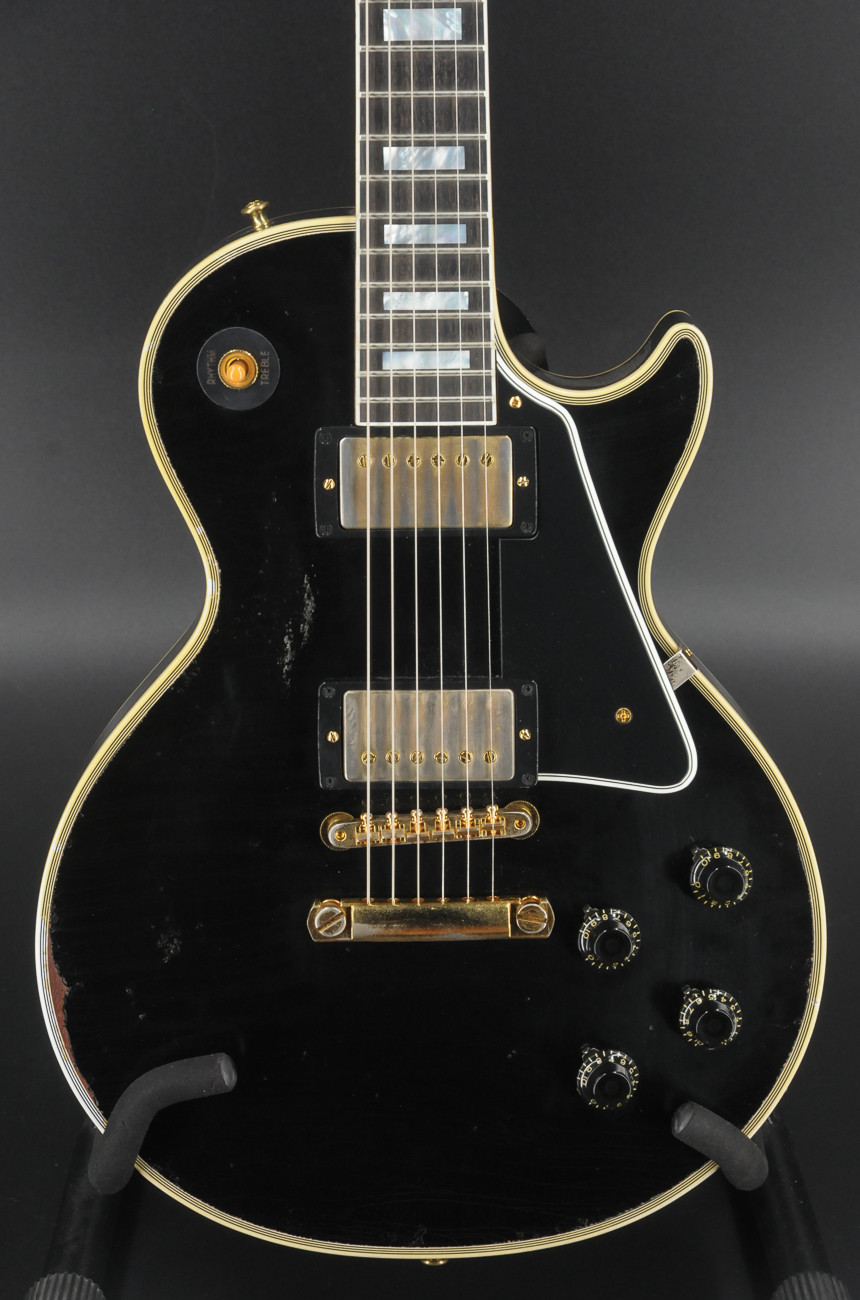 USED Gibson Custom Shop 2004 M2M Murphy Lab 1957 Les Paul Custom - Heavy Aged - Ebony - Mint