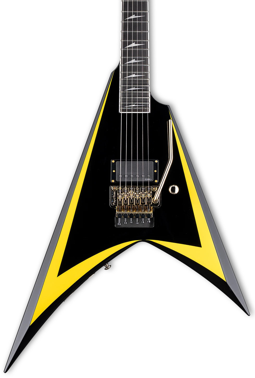 LTD-ESP ALEXI ARROWHEAD SE - Black w/ Yellow Pinstripe #1963