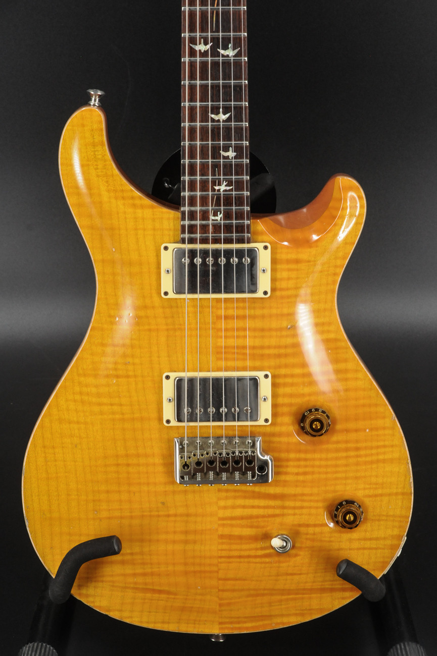 USED Paul Reed Smith 2006 20th Anniversary Custom 22 Tremolo - Santana Yellow 10-Top #3414
