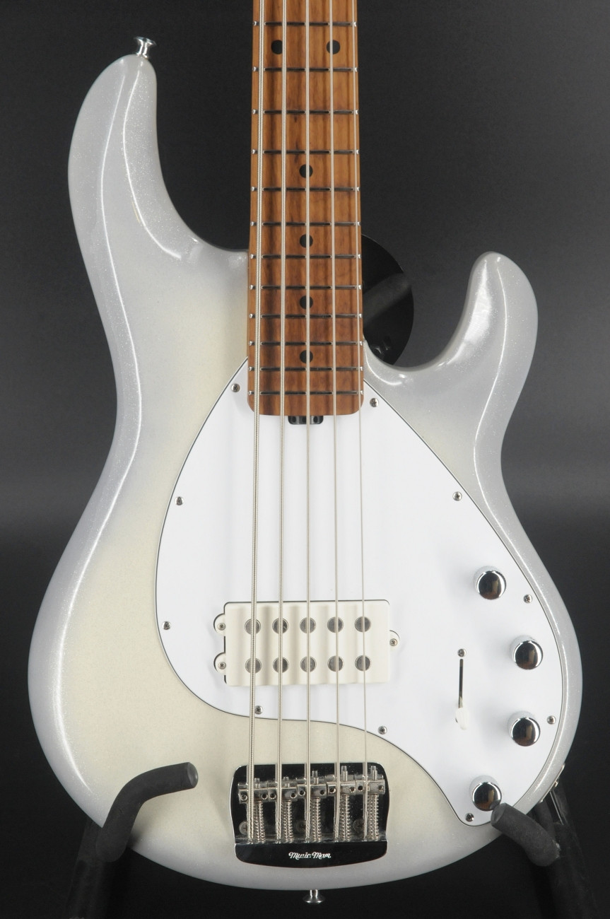 USED Ernie Ball Music Man StingRay Special 5H Snowy Night - Roasted Maple #3889