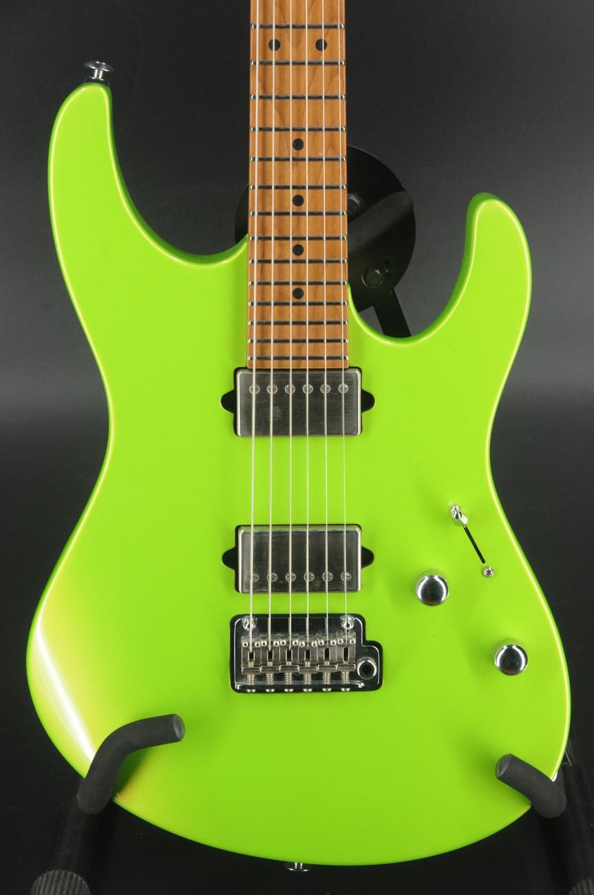 USED Suhr Modern Roasted - Lime Green Metallic - G&G Case