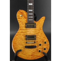 FODERA IMPERIAL GUITAR - QUILTED MAPLE/MAHOGANY - BRAZILIAN ROSEWOOD FINGERBOARD - AMBER #486D
