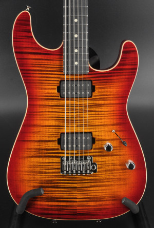 Tom Anderson Baritom Drop Top - Ginger Burst w/ Binding #0125