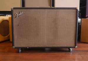 USED 1960s Fender Bassman 2x12 Cabinet w/ Weber Classic British Speakers