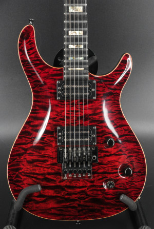 USED Carvin CT6 California Carved Top - Deep Red Quilted Maple - Floyd Rose - OHSC