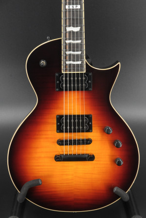 ESP E-II Eclipse - Full Thickness - Flame Maple Top - Fishman Open Core Classic Pickups - Tobacco Sunburst #4233