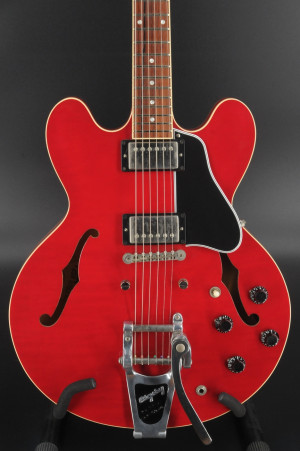 USED Gibson Memphis ES-335 Figured Dot - 2000 - Cherry Red - Bigsby #0672