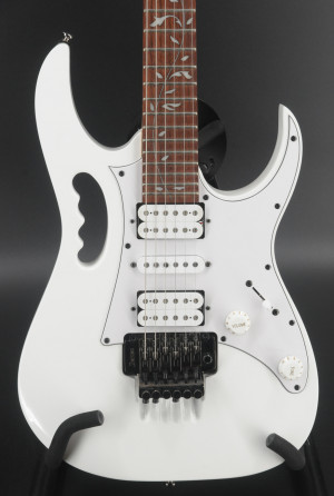 USED Ibanez Steve Vai Signature JEMJR White with Hardshell Case