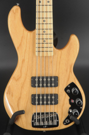 USED G&L CLF Research L-2500 5-String Bass - USA Made 2022 - Natural / Maple - W/Hardshell Case #1293