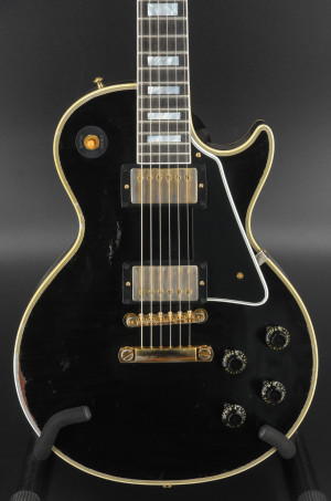 USED Gibson Custom Shop 2004 M2M Murphy Lab 1957 Les Paul Custom - Heavy Aged - Ebony - Mint