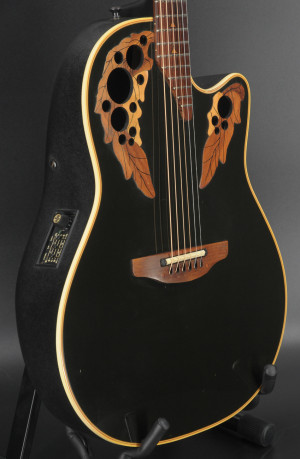 USED Ovation USA Elite 1768 Black w/ Case