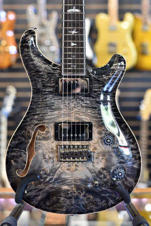 SOLD - PAUL REED SMITH PRIVATE STOCK Custom 22 Semi-hollow w/ F-hole - Charcoal Glow - BURL MAPLE TOP #8494