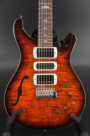 USED PRS SE Special Semi-Hollow in Orange Tiger Burst #2065