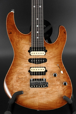 Suhr Modern HSH - Waterfall Burl Maple Top #5633