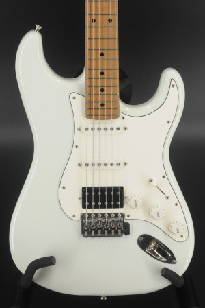 USED Xotic USA California Classic XSC Pro-2 SSH Olympic White w/Roasted Flame Maple Neck